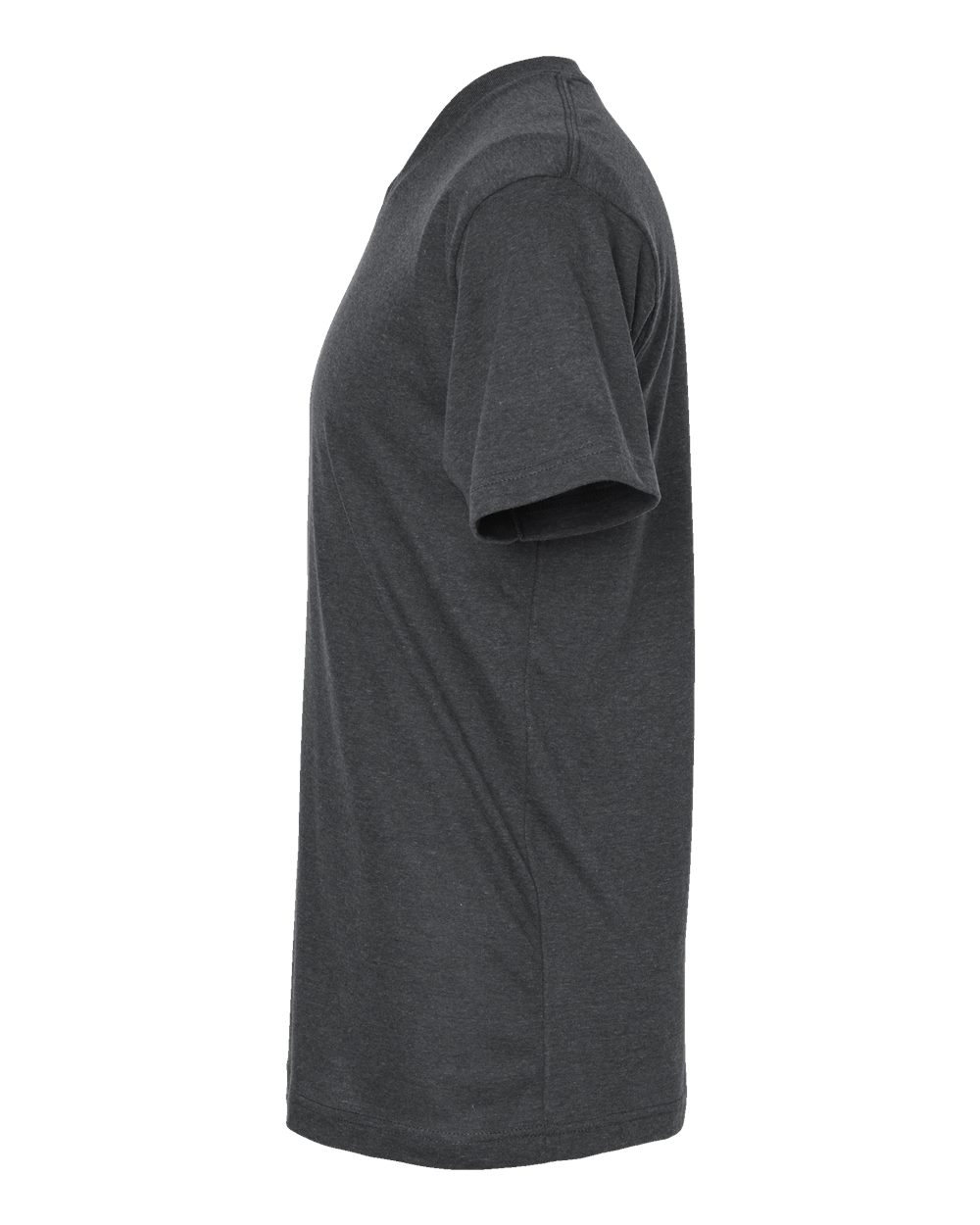 Men's Poly-Rich V-Neck T-Shirt - DirectSide - B20059102 - Heather Charcoal