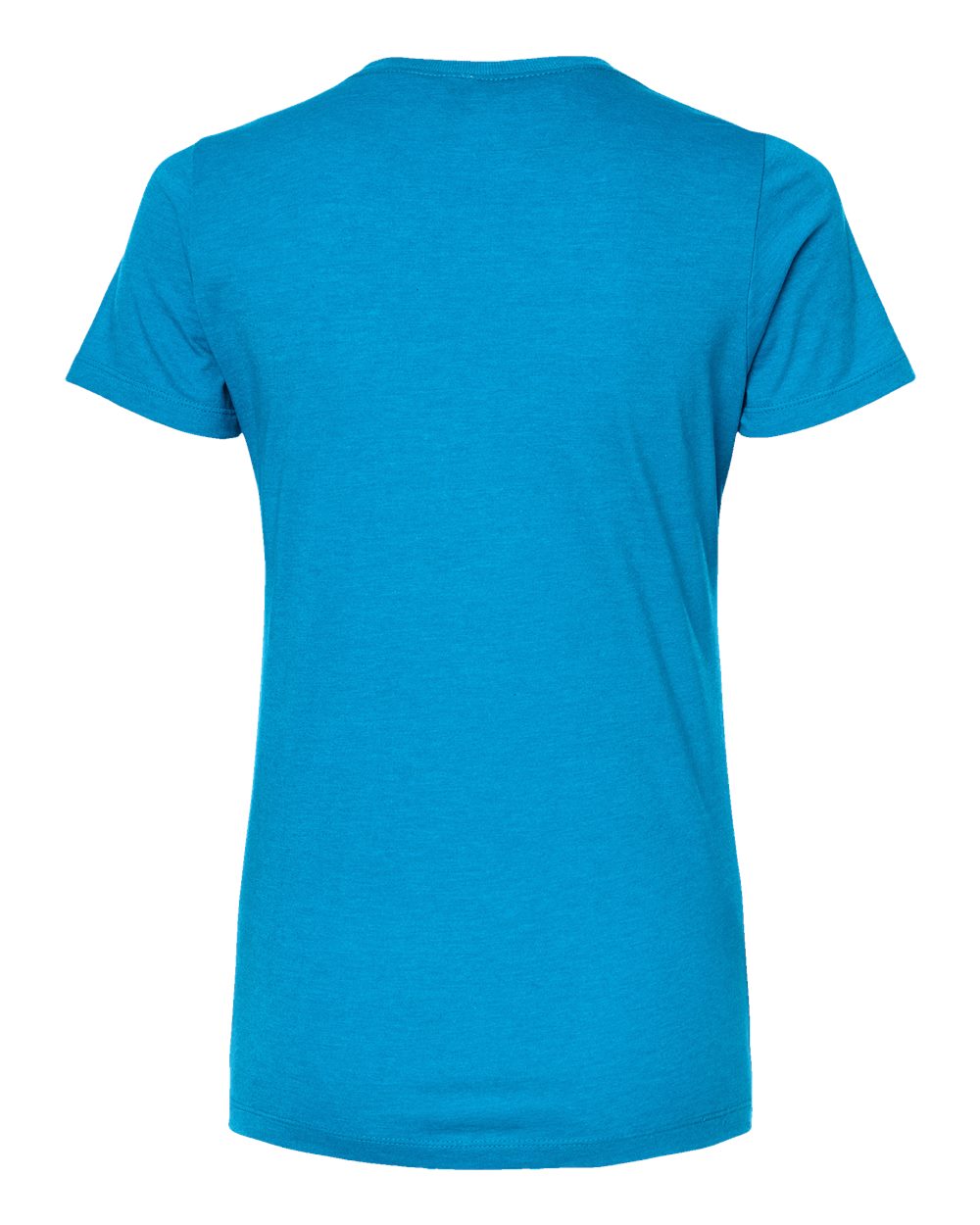 Women's Premium Cotton Blend T-Shirt - Back - B11159192 - Turquoise Heather