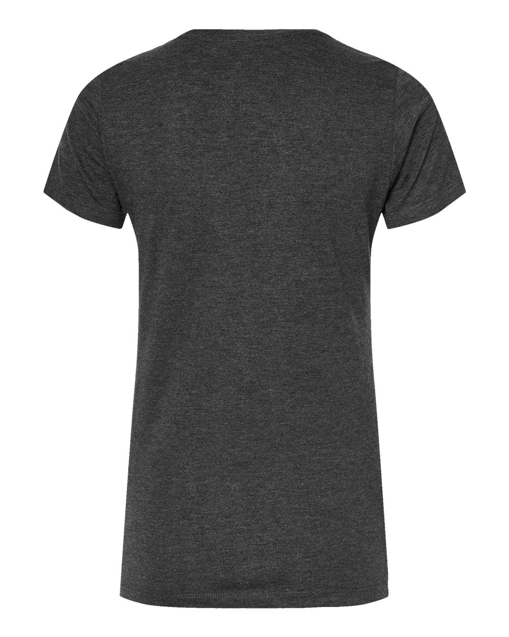 Women's Premium Cotton Blend T-Shirt - Back - B11159502 - Black Heather