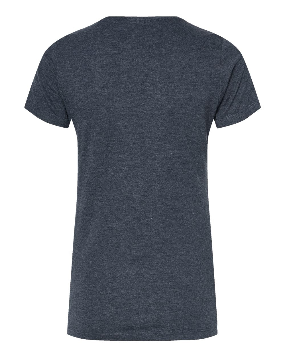 Women's Premium Cotton Blend T-Shirt - Back - B11159652 - Navy Heather