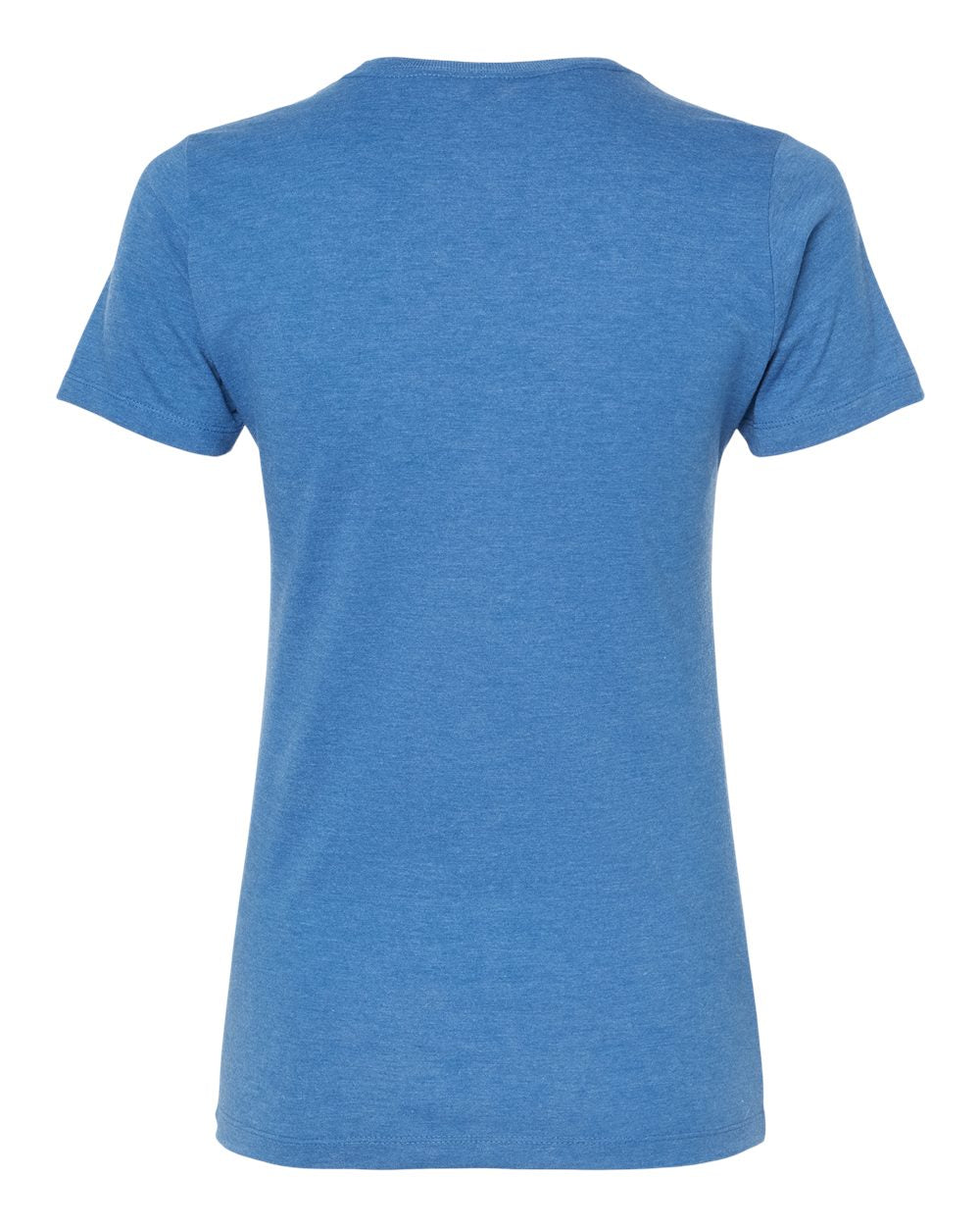 Women's Premium Cotton Blend T-Shirt - Back - B11159752 - Royal Heather