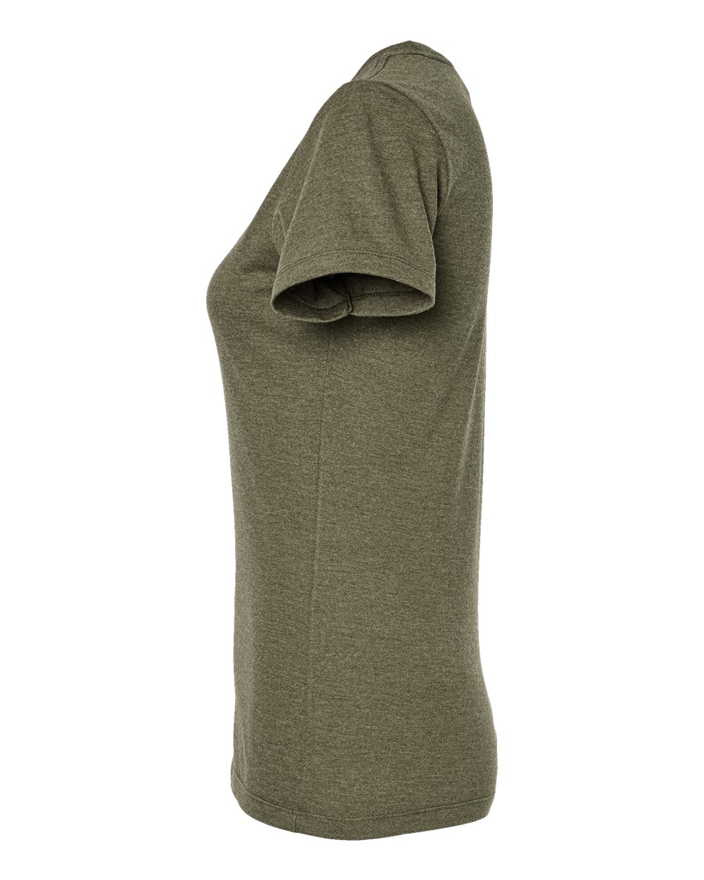 Women's Premium Cotton Blend T-Shirt - DirectSide - B11159542 - Olive Heather