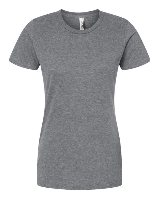 Women's Premium Cotton Blend T-Shirt - Front - B11159092 - Athletic Heather