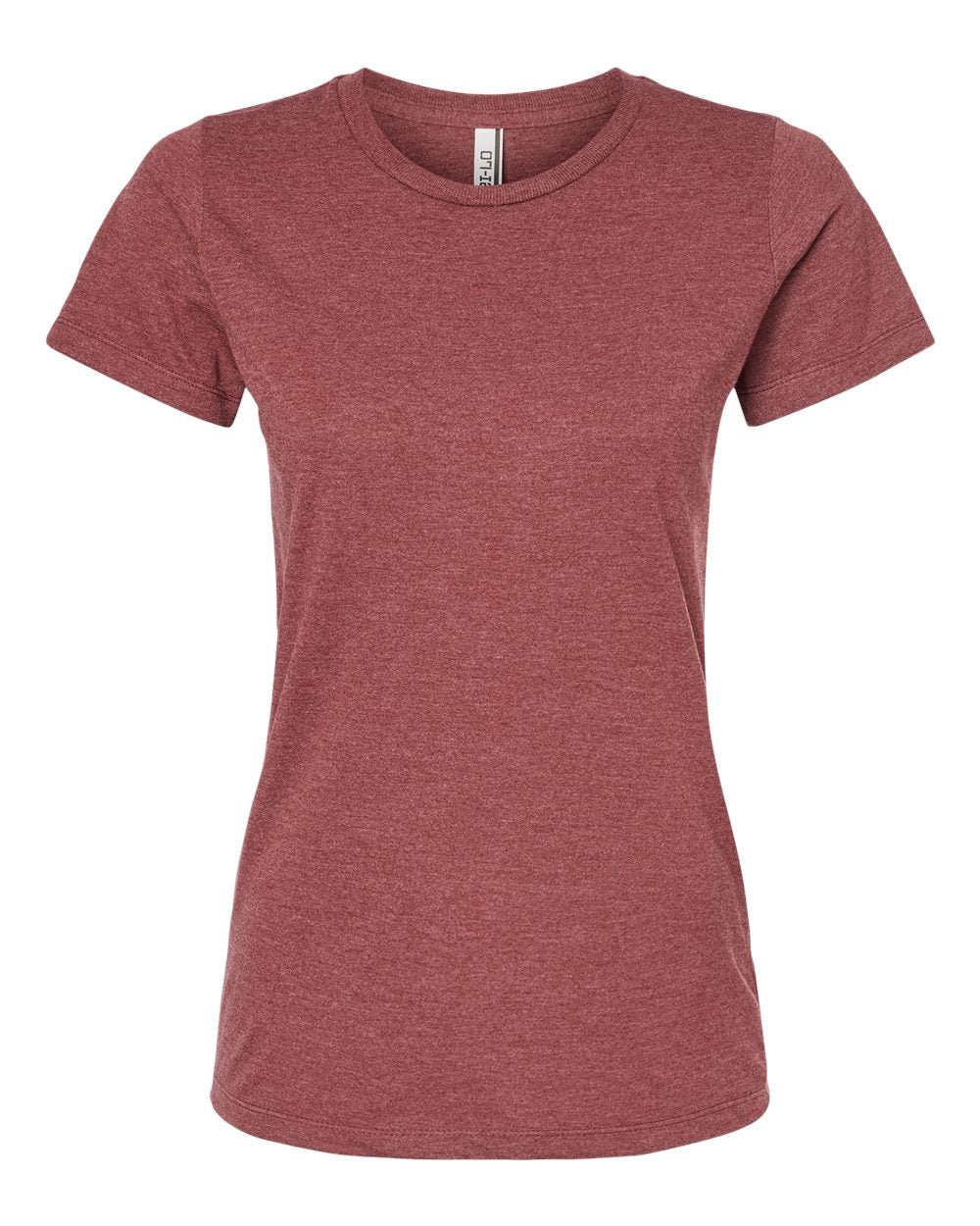 Women's Premium Cotton Blend T-Shirt - Front - B11159702 - Burgundy Heather