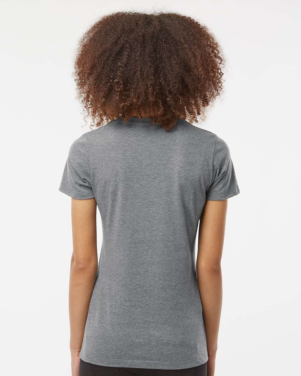 Women's Premium Cotton Blend T-Shirt - OnModelBack - B11159092 - Athletic Heather
