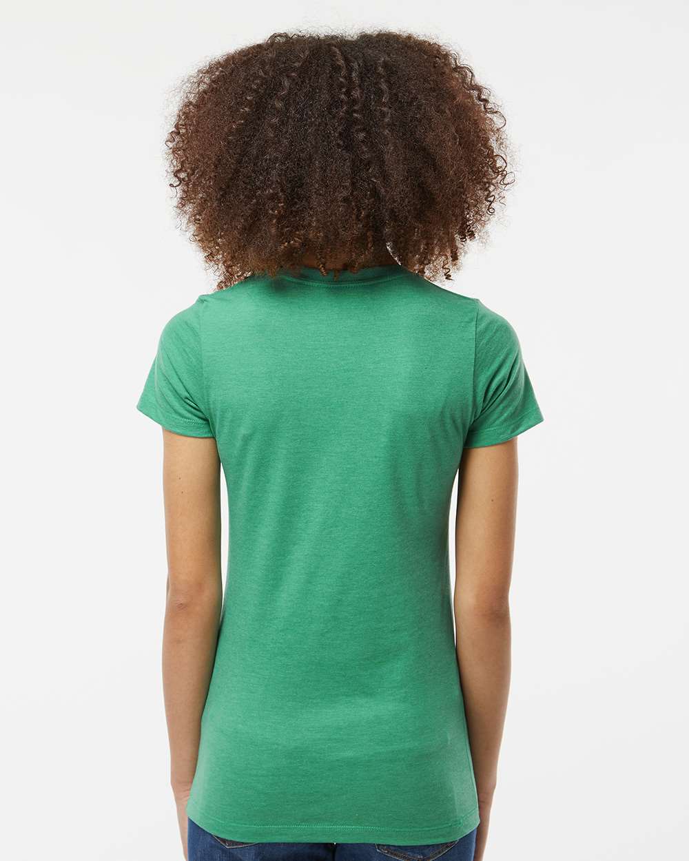 Women's Premium Cotton Blend T-Shirt - OnModelBack - B11159172 - Kelly Heather