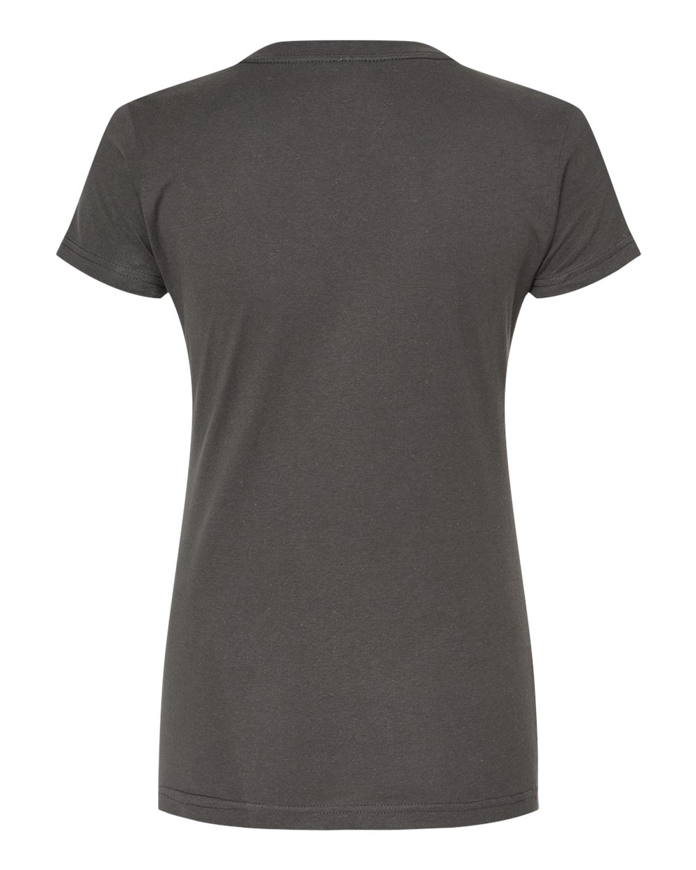 Women's Fine Jersey Slim Fit T-Shirt - Back - B20159592 - Charcoal