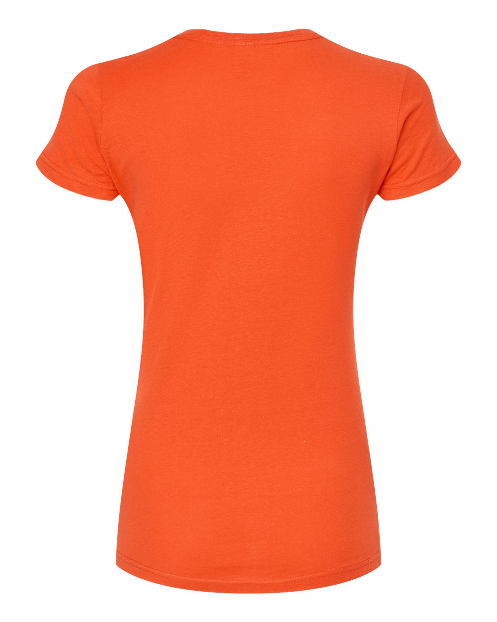 Women's Fine Jersey Slim Fit T-Shirt - Back - B20159662 - Orange