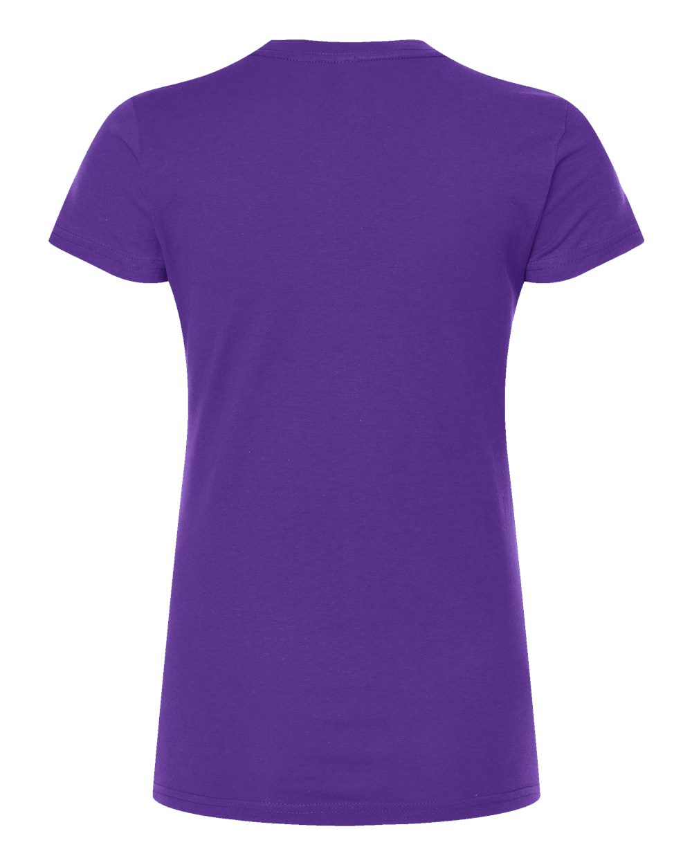 Women's Fine Jersey Slim Fit T-Shirt - Back - B20159672 - Purple