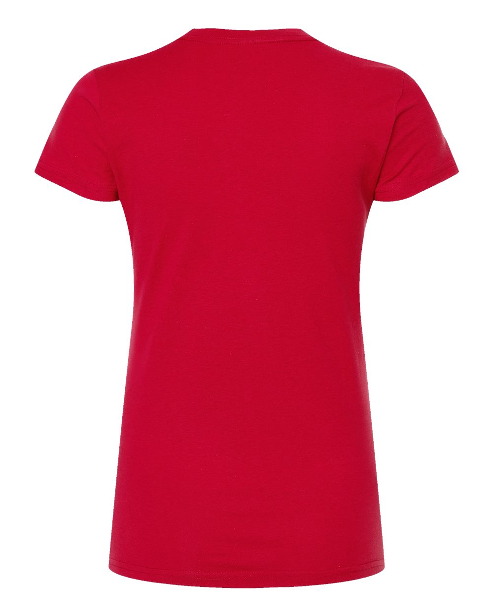 Women's Fine Jersey Slim Fit T-Shirt - Back - B20159702 - Red