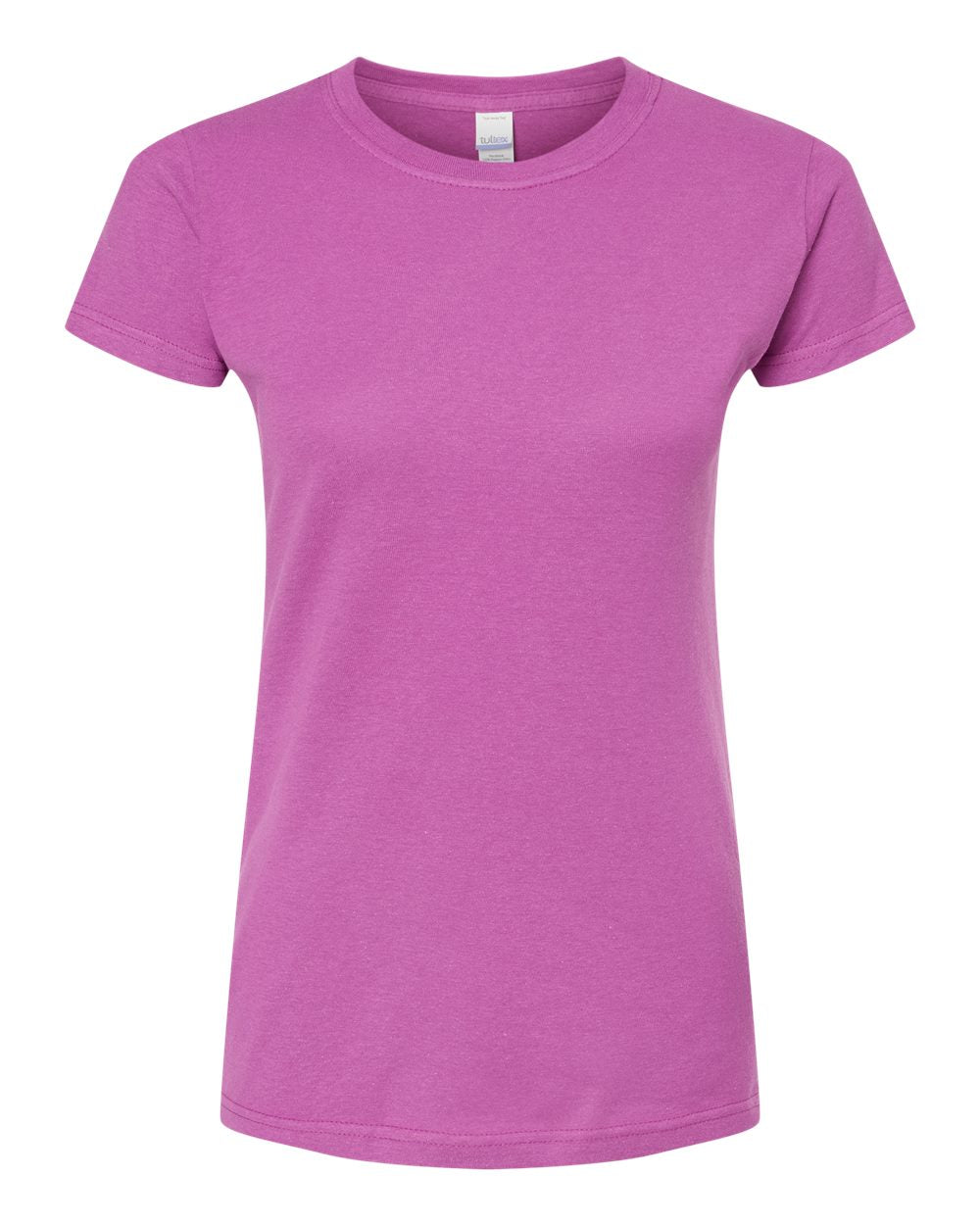 Women's Fine Jersey Slim Fit T-Shirt - Front - B20159302 - Orchid