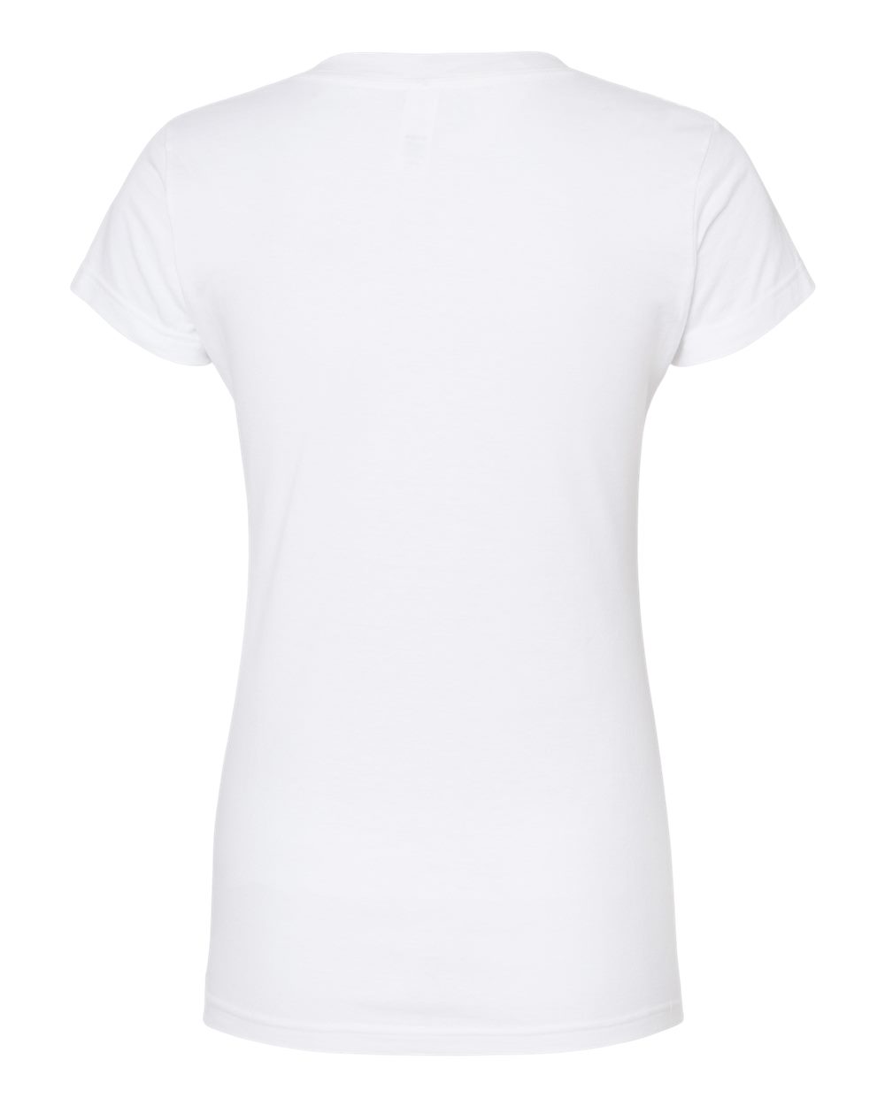 Women's Fine Jersey V-Neck T-Shirt - Back - B20259002 - White