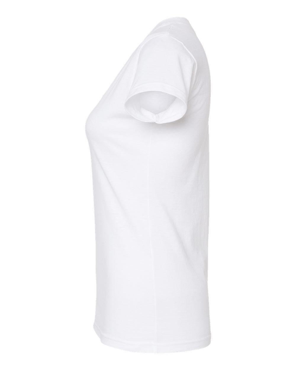 Women's Fine Jersey V-Neck T-Shirt - DirectSide - B20259002 - White