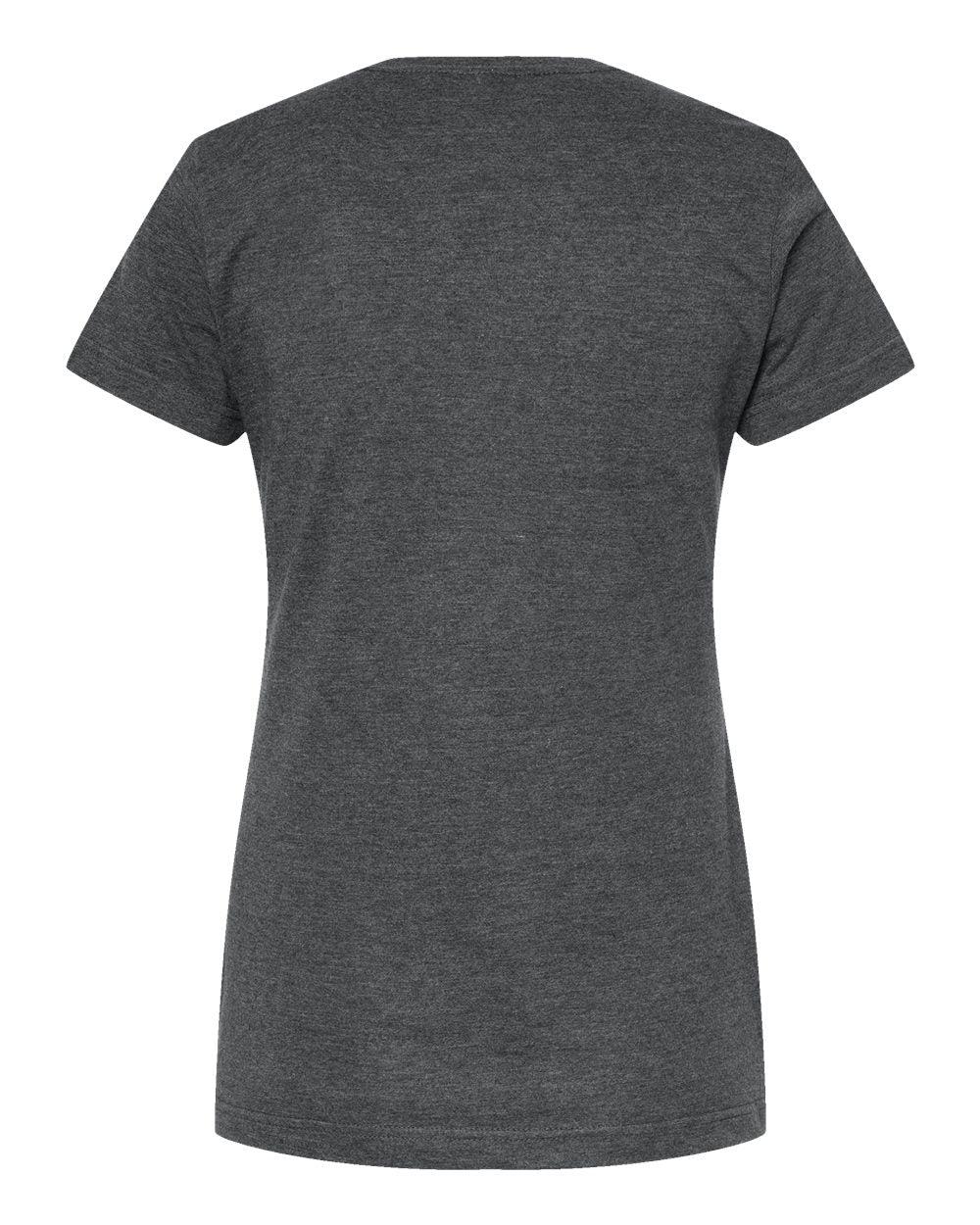 Women's Fine Jersey Classic Fit T-Shirt - Back - B20359093 - Heather Charcoal