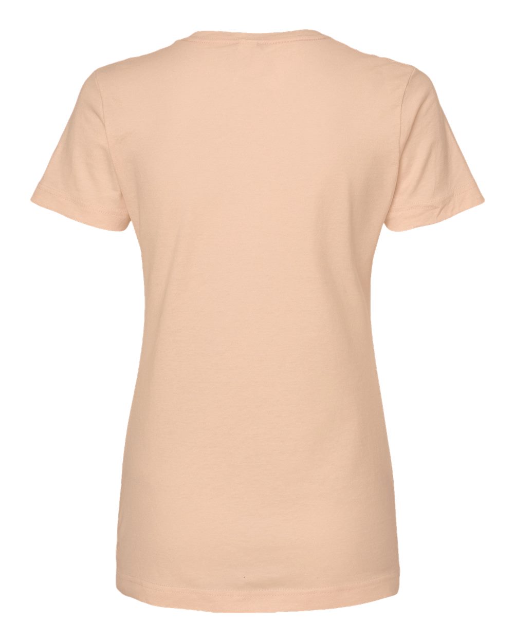 Women's Fine Jersey Classic Fit T-Shirt - Back - B20359304 - Peach