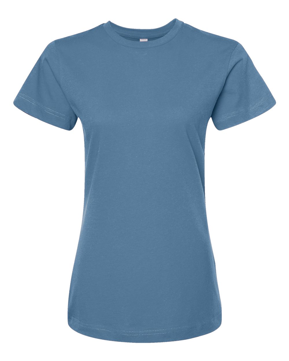 Women's Fine Jersey Classic Fit T-Shirt - Front - B20359053 - Slate