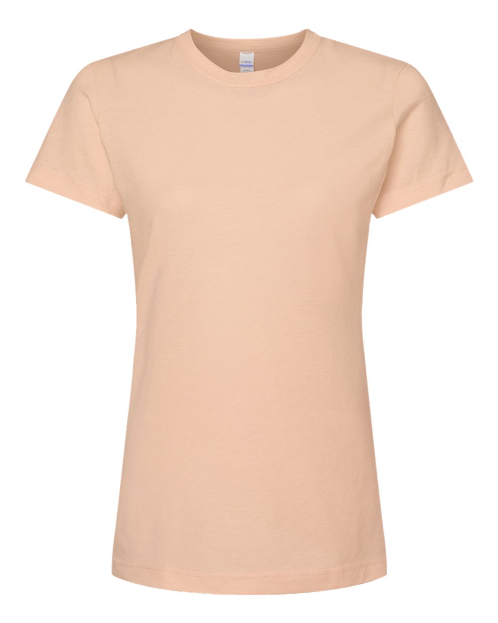 Women's Fine Jersey Classic Fit T-Shirt - Front - B20359304 - Peach
