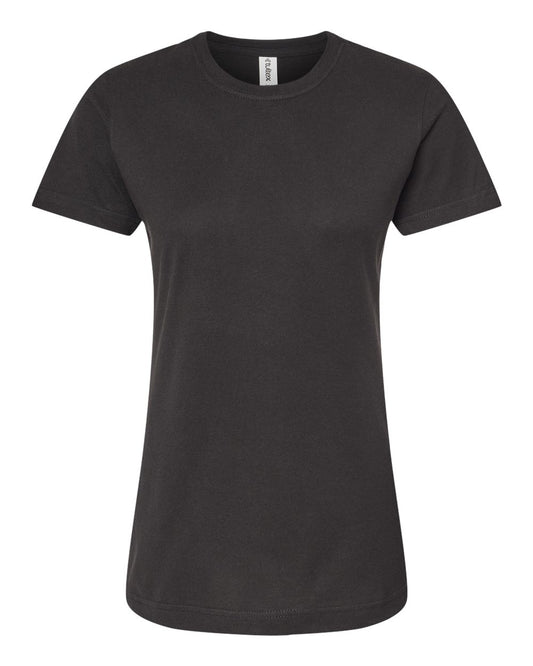 Women's Fine Jersey Classic Fit T-Shirt - Front - B20359503 - Black