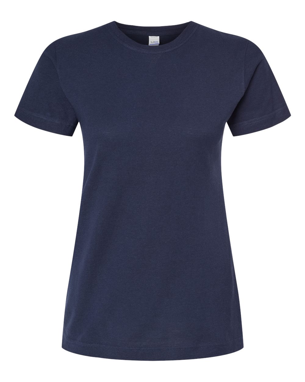 Women's Fine Jersey Classic Fit T-Shirt - Front - B20359653 - Navy