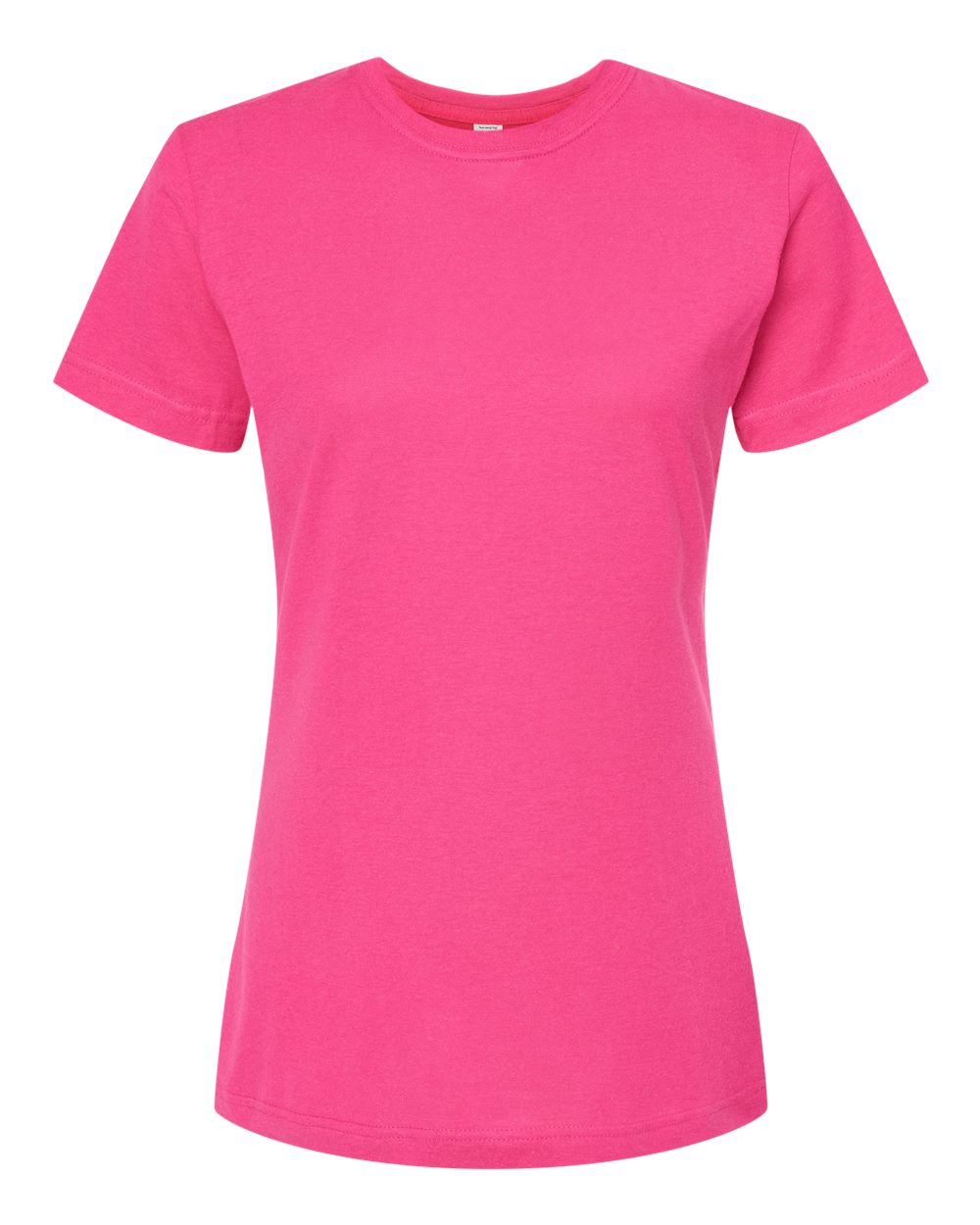 Women's Fine Jersey Classic Fit T-Shirt - Front - B20359693 - Fuchsia