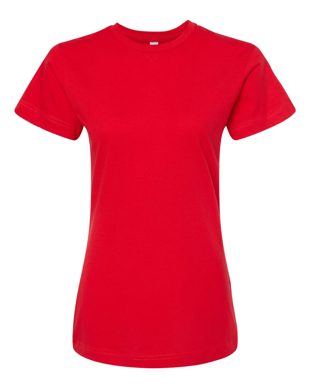 Women's Fine Jersey Classic Fit T-Shirt - Front - B20359703 - Red