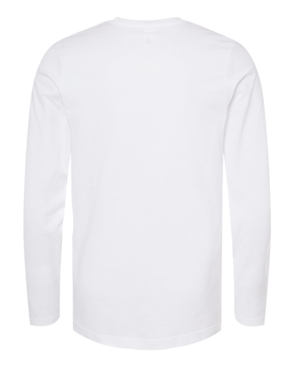Unisex Premium Cotton Long Sleeve T-Shirt - Back - B11859002 - White