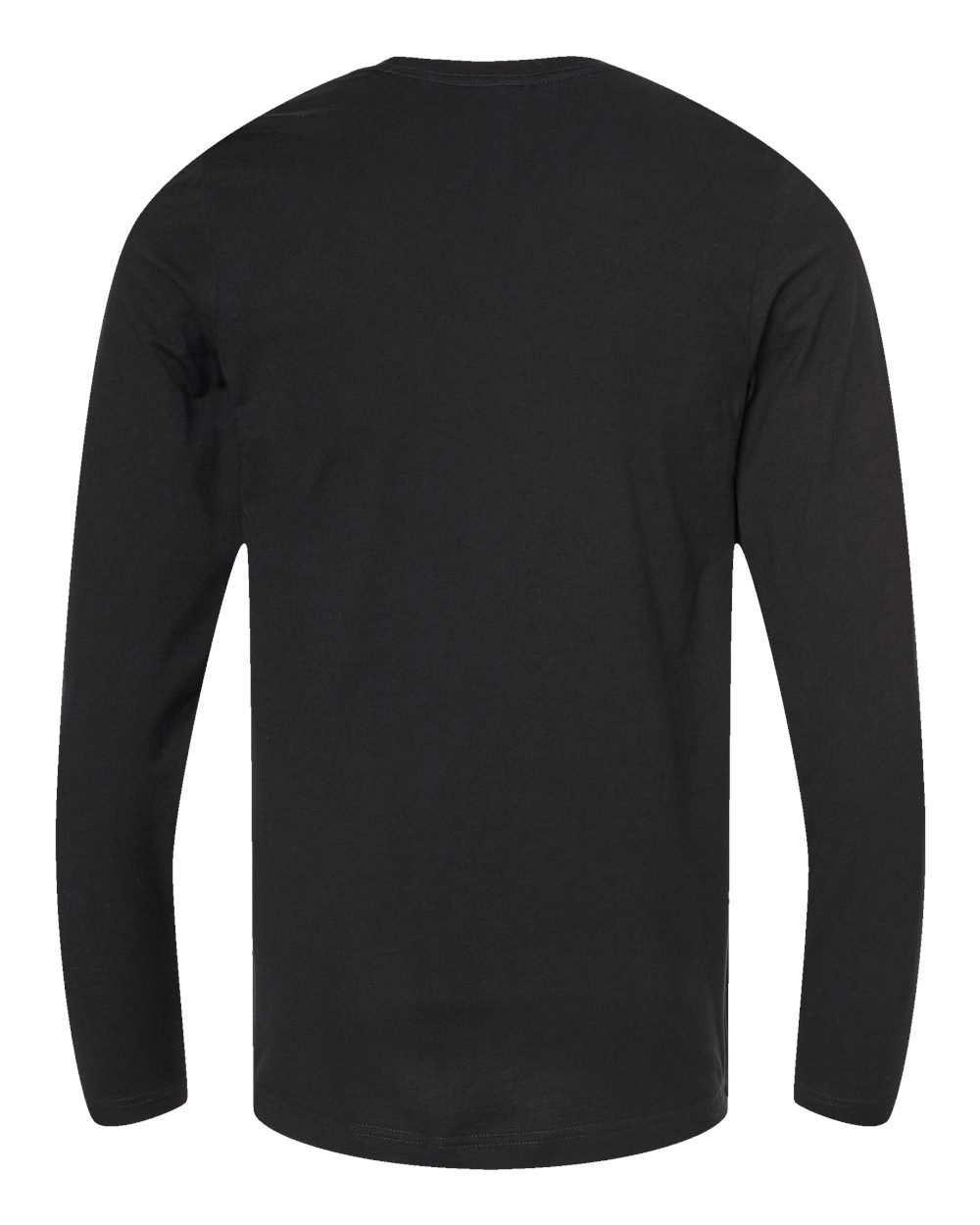 Unisex Premium Cotton Long Sleeve T-Shirt - Back - B11859502 - Black