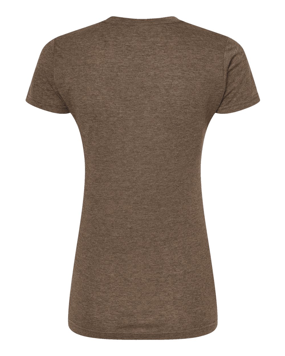 Women's Poly-Rich T-Shirt - Back - B20559552 - Heather Brown