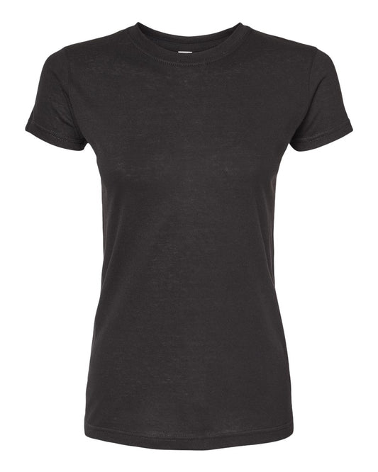 Women's Poly-Rich T-Shirt - Front - B20559502 - Black