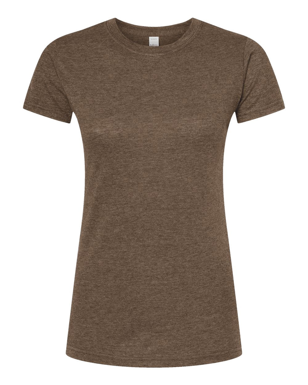 Women's Poly-Rich T-Shirt - Front - B20559552 - Heather Brown