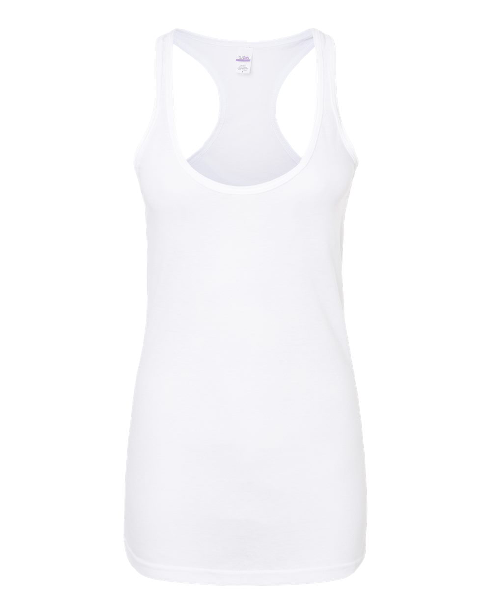 Women's Poly-Rich Racerback Tank Top - Front - B41259002 - White