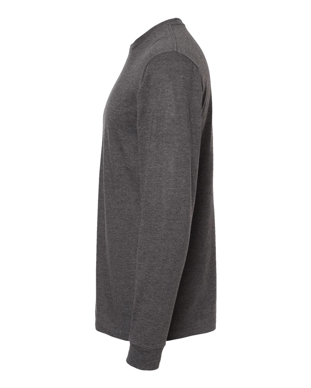 Unisex Heavyweight Jersey Long Sleeve T-Shirt - DirectSide - B31059093 - Heather Charcoal