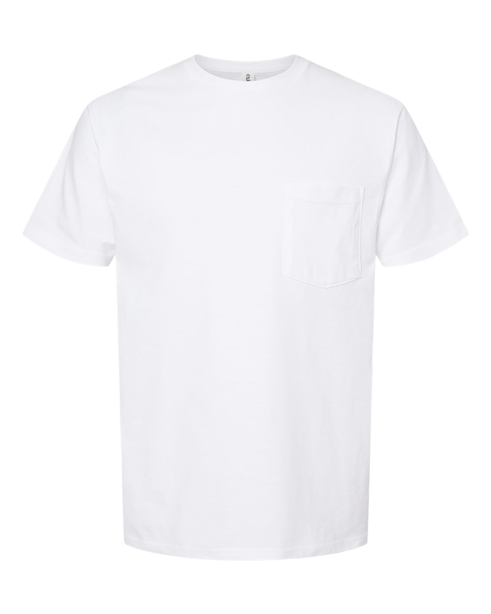 Unisex Heavyweight Jersey Pocket T-Shirt - Front - B31159003 - White