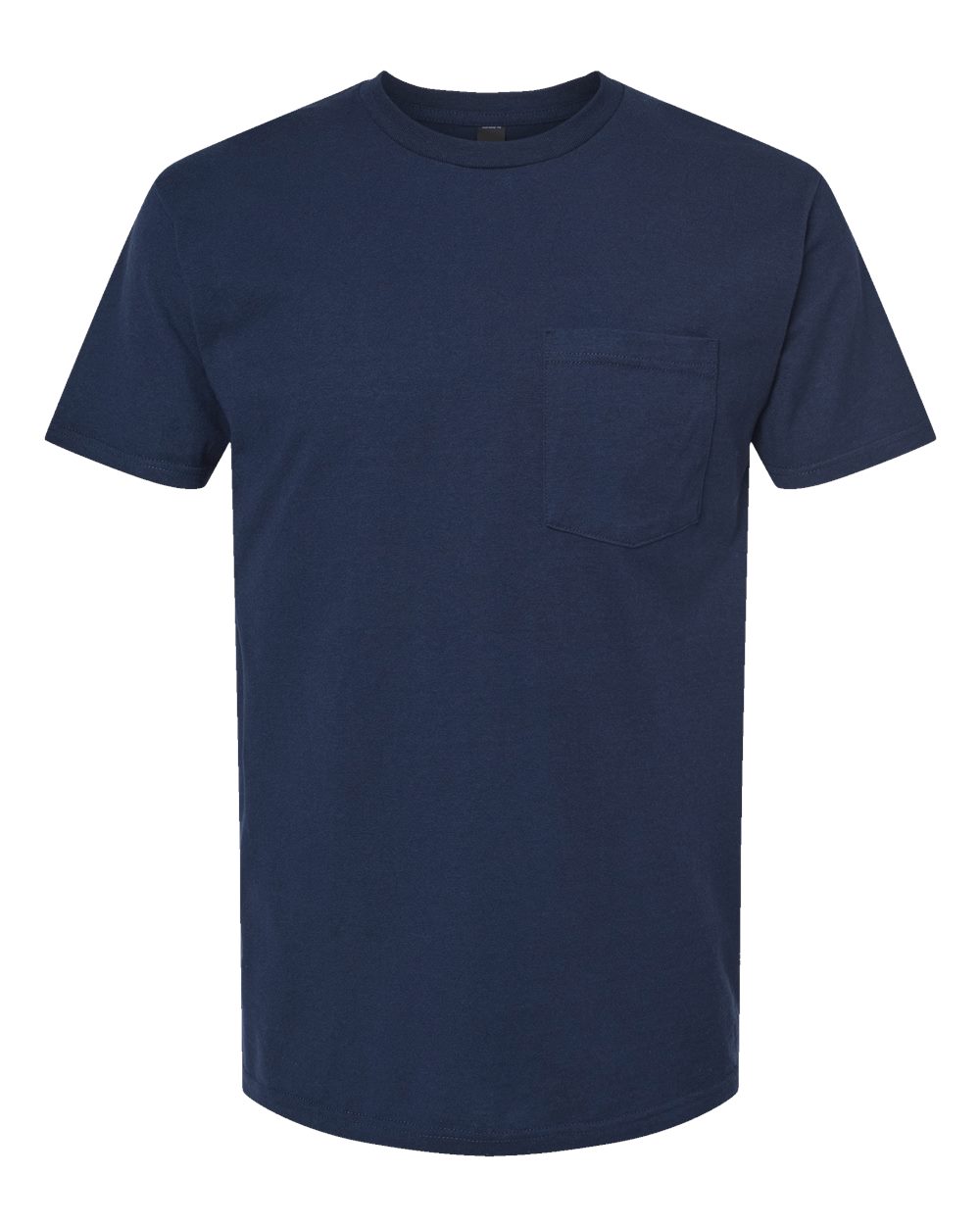 Unisex Heavyweight Jersey Pocket T-Shirt - Front - B31159653 - Navy