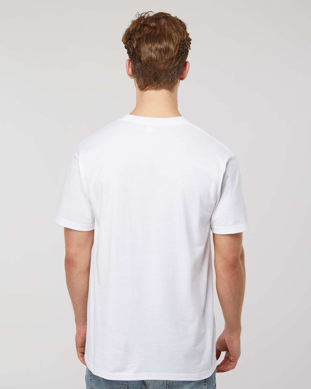 Unisex Heavyweight Jersey Pocket T-Shirt - OnModelBack - B31159003 - White
