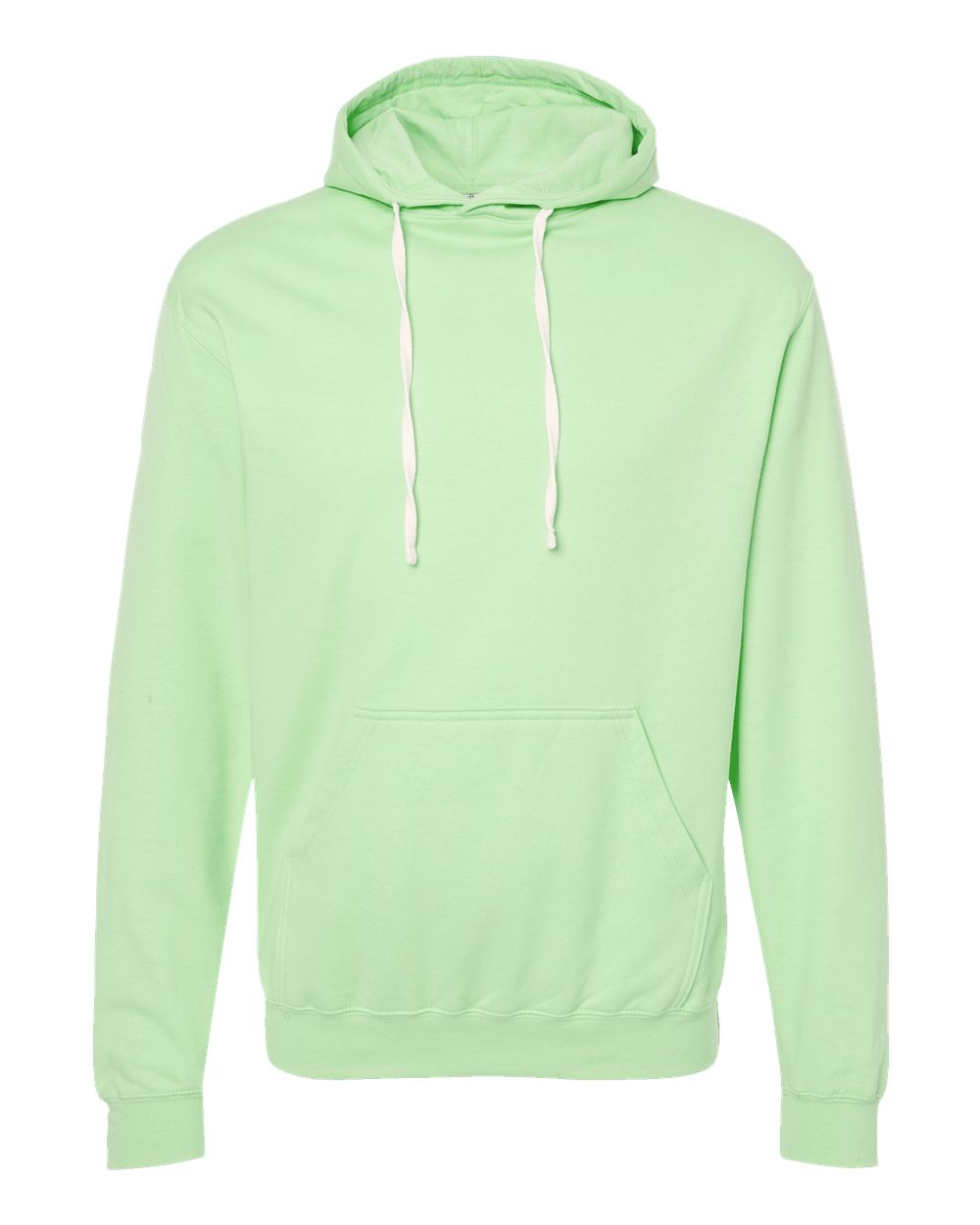 Unisex Fleece Hooded Sweatshirt - Front - B31359172 - Neo Mint