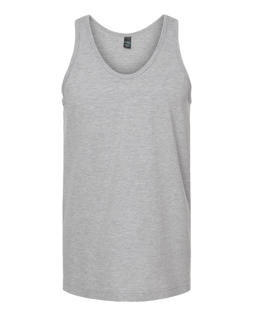 Unisex Fine Jersey Tank Top - Front - B43859092 - Heather Grey