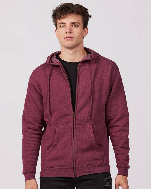 Unisex Premium Fleece Full-Zip Hooded Sweatshirt - styleImage