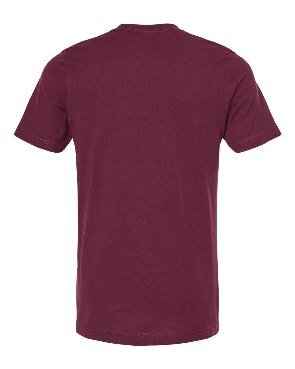 Combed Cotton T-Shirt - Back - B13659102 - Maroon