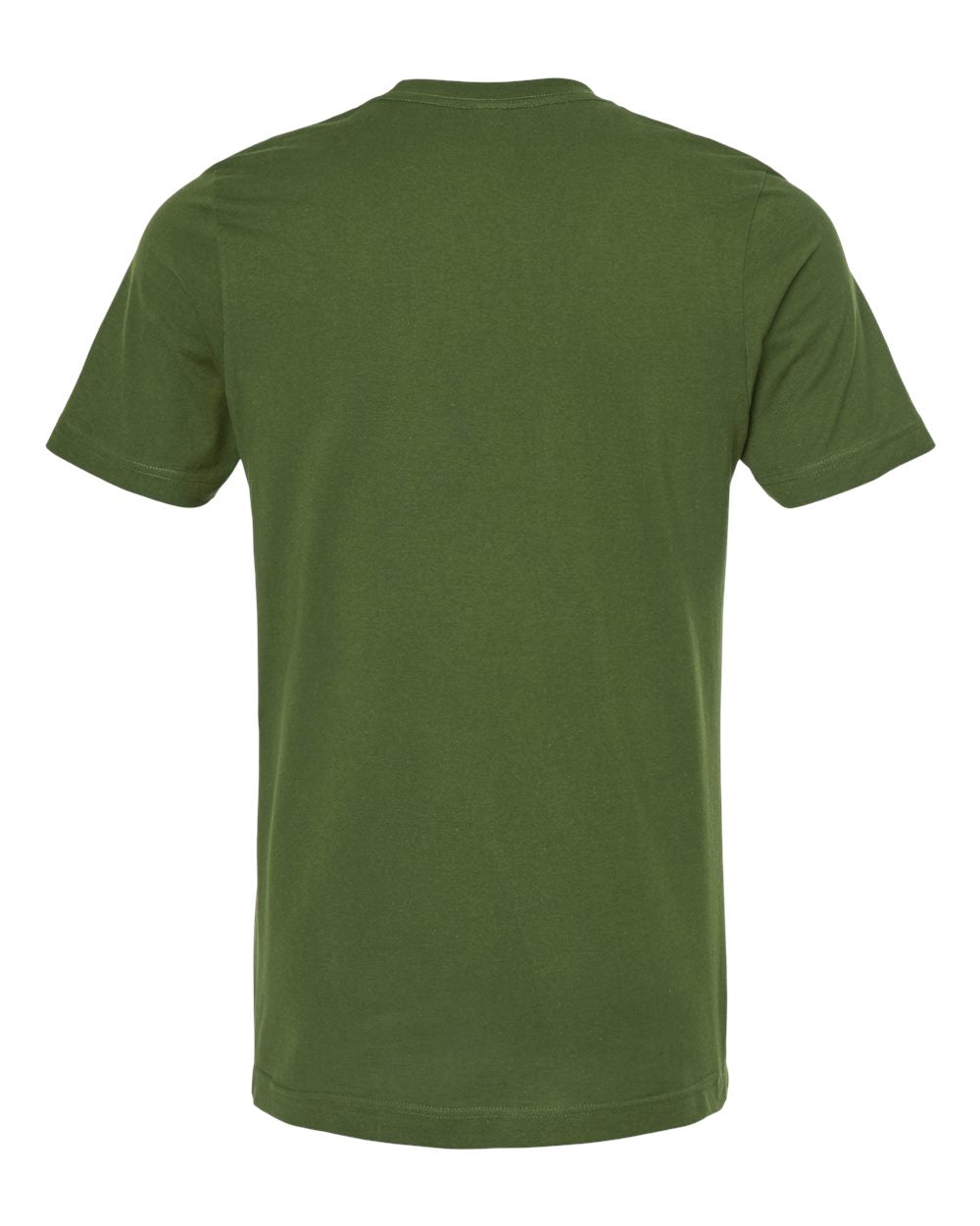 Combed Cotton T-Shirt - Back - B13659112 - Olive Green