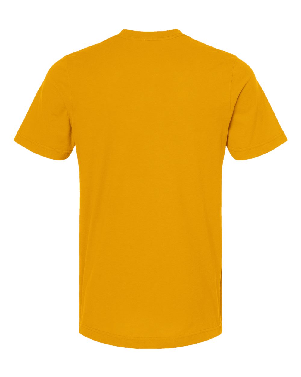 Combed Cotton T-Shirt - Back - B13659132 - Gold
