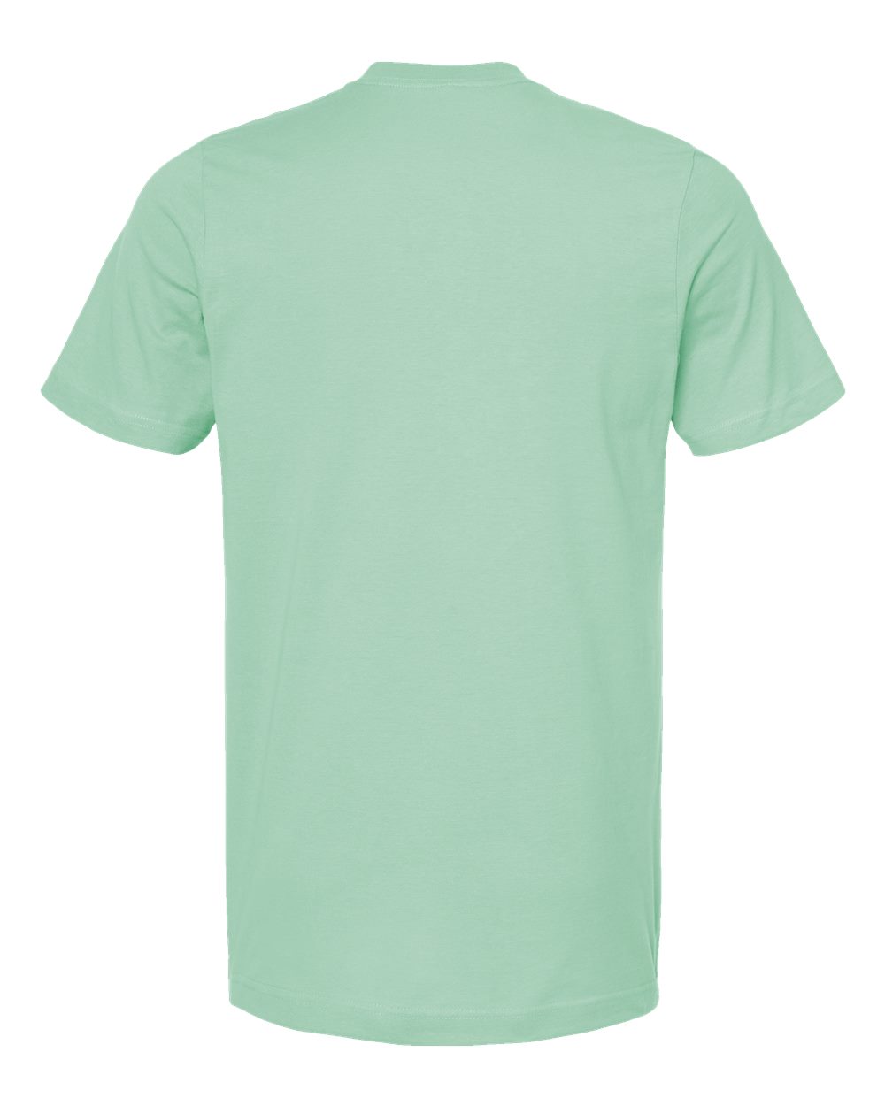 Combed Cotton T-Shirt - Back - B13659222 - Light Mint