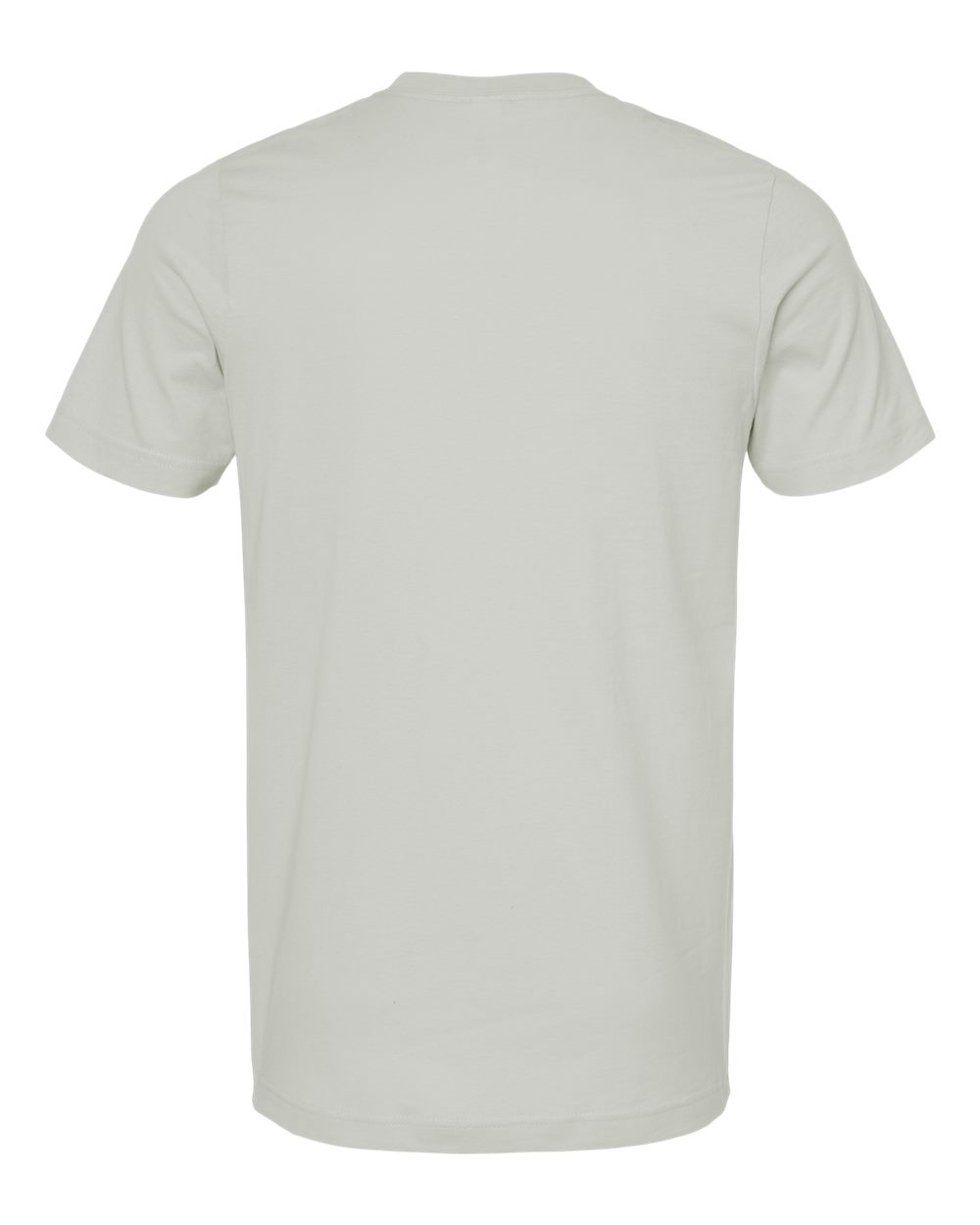 Combed Cotton T-Shirt - Back - B13659352 - Light Silver