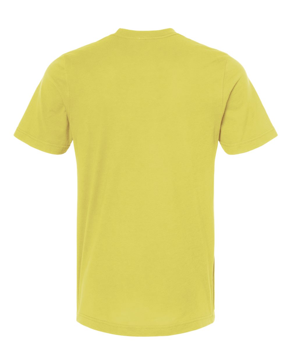 Combed Cotton T-Shirt - Back - B13659402 - Yellow