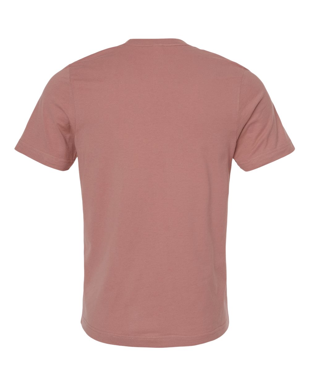 Combed Cotton T-Shirt - Back - B13659532 - Mauve
