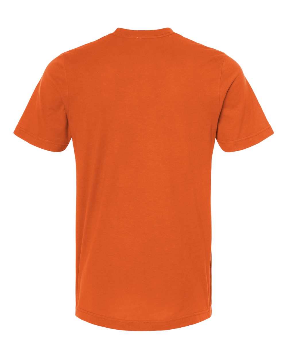 Combed Cotton T-Shirt - Back - B13659662 - Orange