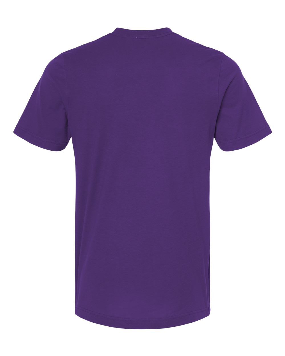 Combed Cotton T-Shirt - Back - B13659682 - Deep Purple
