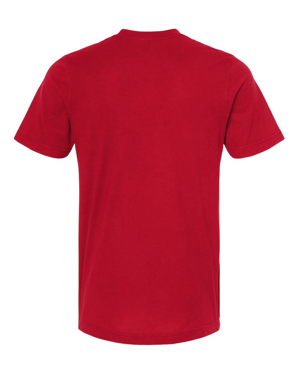 Combed Cotton T-Shirt - Back - B13659712 - Red