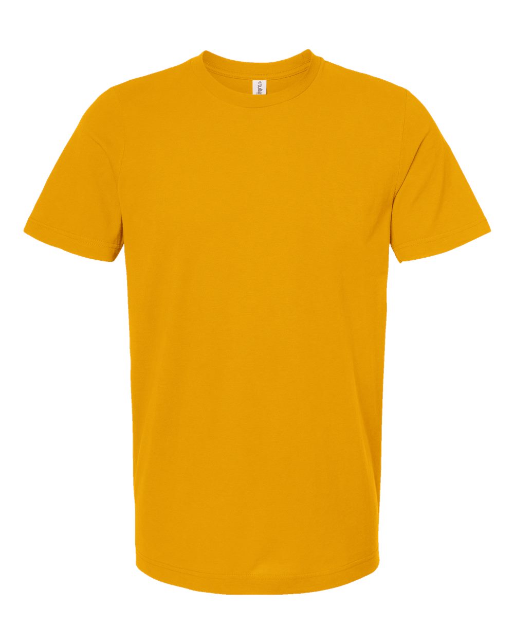 Combed Cotton T-Shirt - Front - B13659132 - Gold