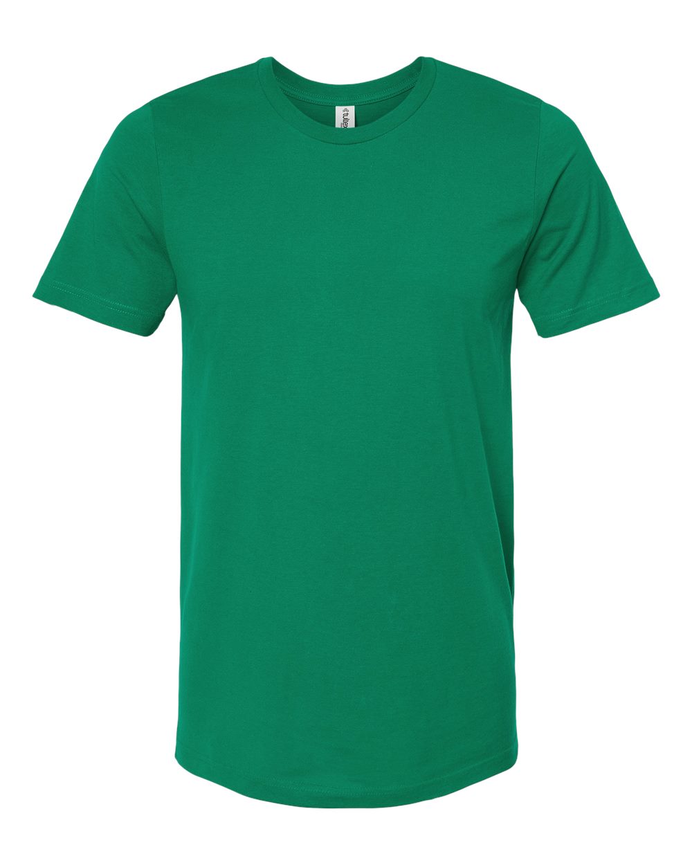 Combed Cotton T-Shirt - Front - B13659172 - Kelly